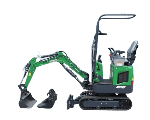 Minibagger Aameck F10 inkl. Schnellwechsler MS01 und 3 Schaufeln