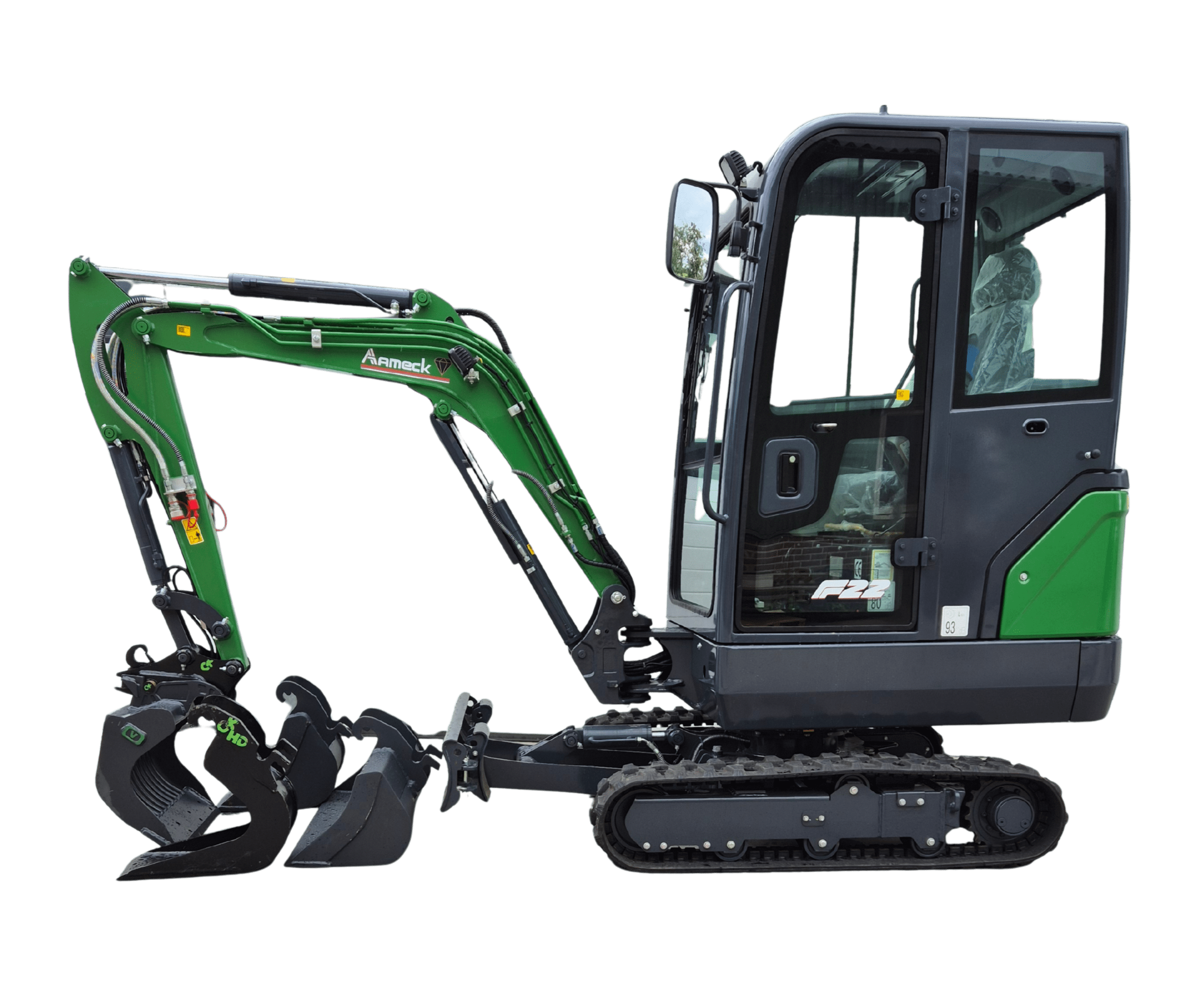 F22 seitlich mit Scaufelpaket