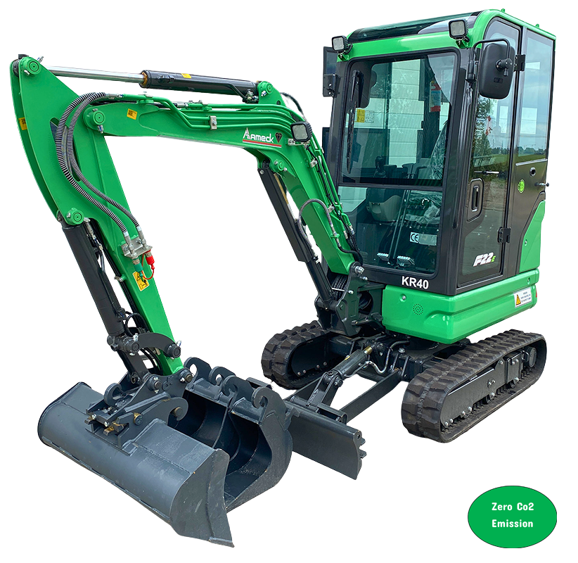 Aameck Elektro Minibagger F22E bei der MalocherGeräte GmbH in Essen