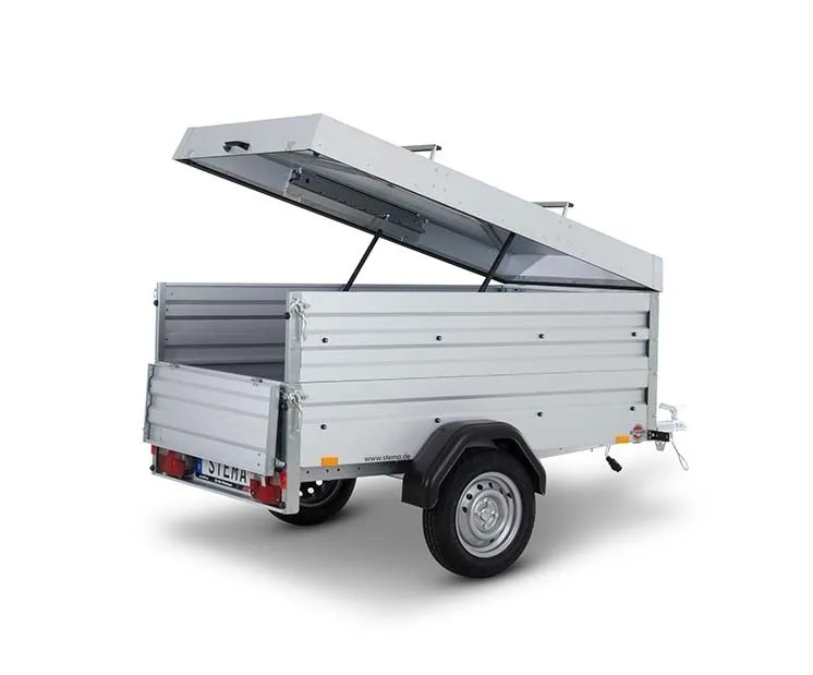 STEMA Deckelanhänger FT 750 mit BWA, Deckel verstärkt, 201x108x81 cm