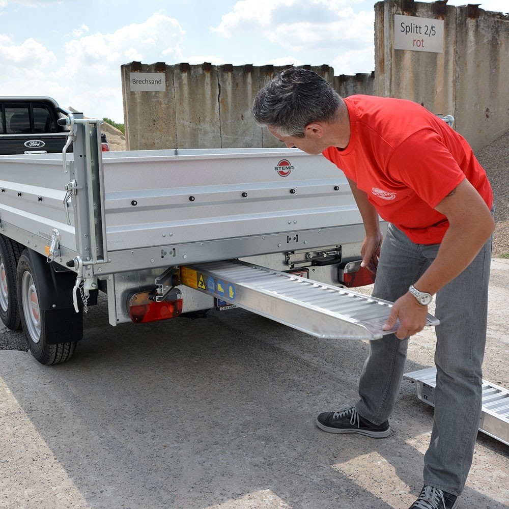 STEMA 3-Seitenkipper TRIUS 3.500 kg, 301 x 183 cm, 2mm Stahlbordwand, Elektropumpe