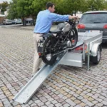 STEMA Auffahrschiene 550 und 750 kg_mit Motorrad