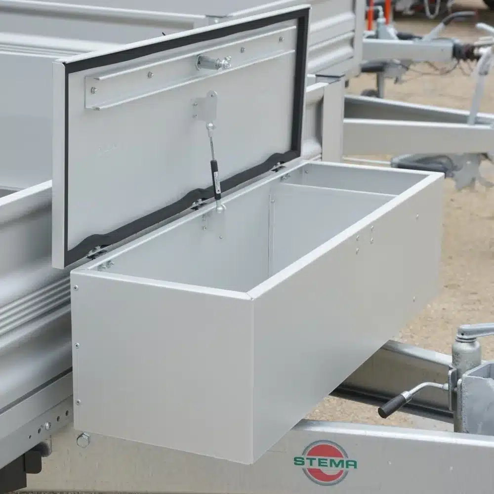 Deichselbox aus Aluminium 90 × 30 × 25 cm (L×B×H)