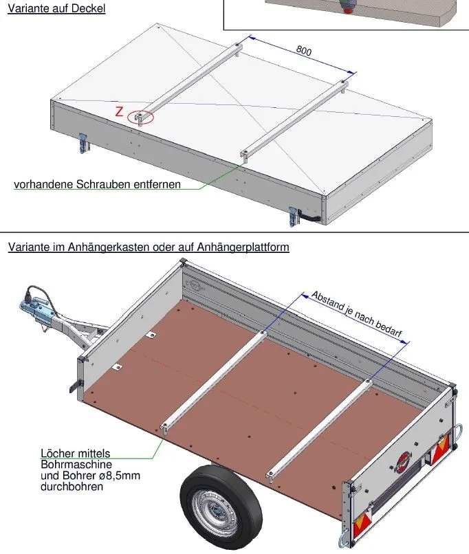 Fahrradtransportsatz für Fahrradträger