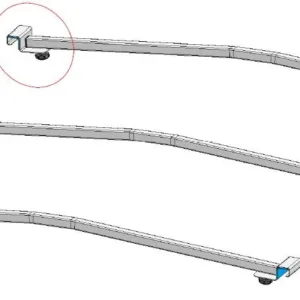 Flachplanenstütze für 128 cm Breite (3 Stück)