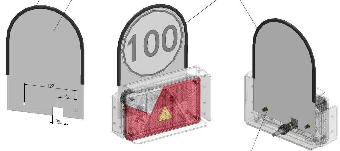 STEMA Halteblech 100 kmh