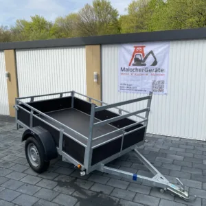 Malochergeräte Gmbh Holzanhänger Einachser Frontansicht