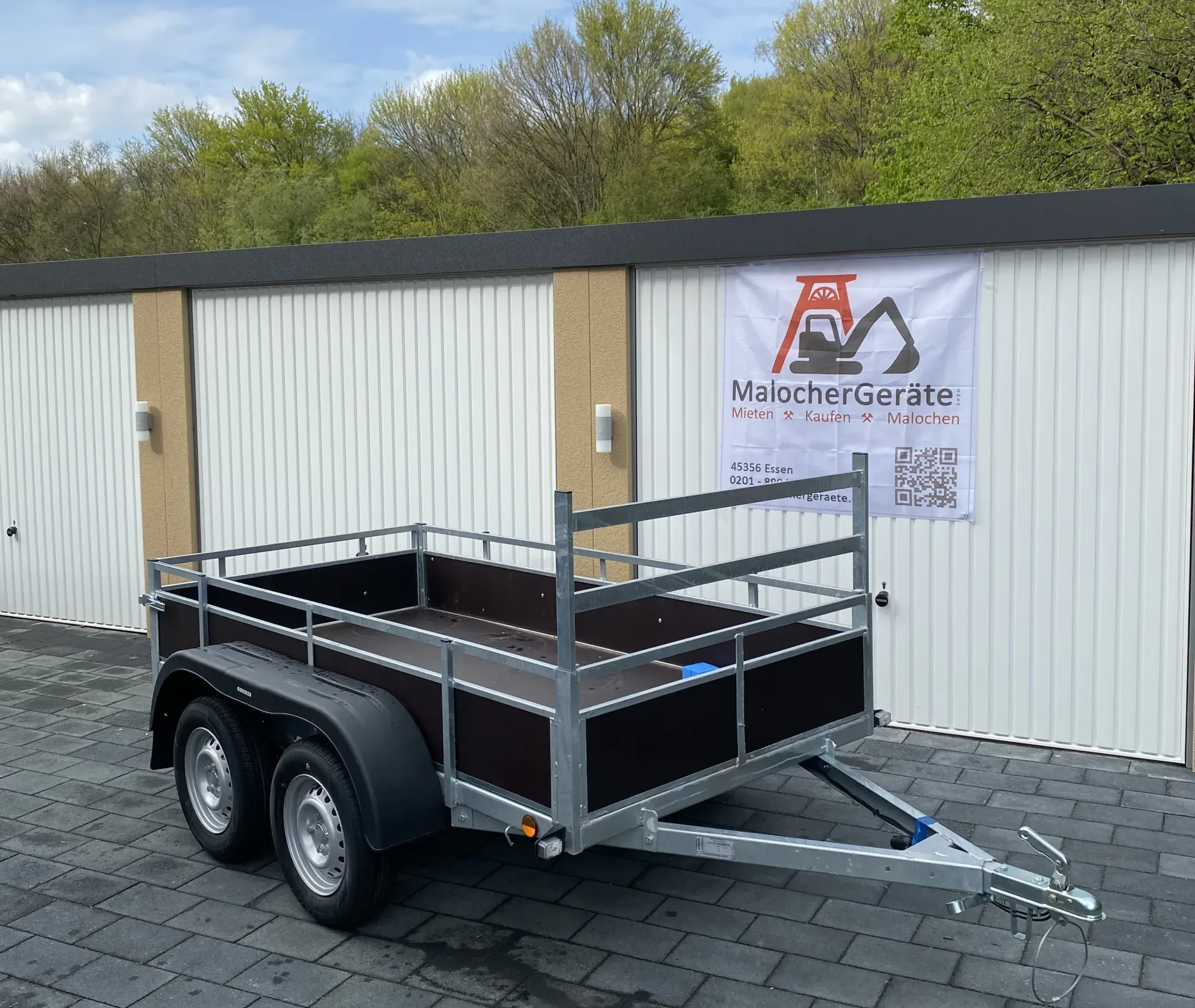 MalocherGeräte Holzanhänger zweiachser