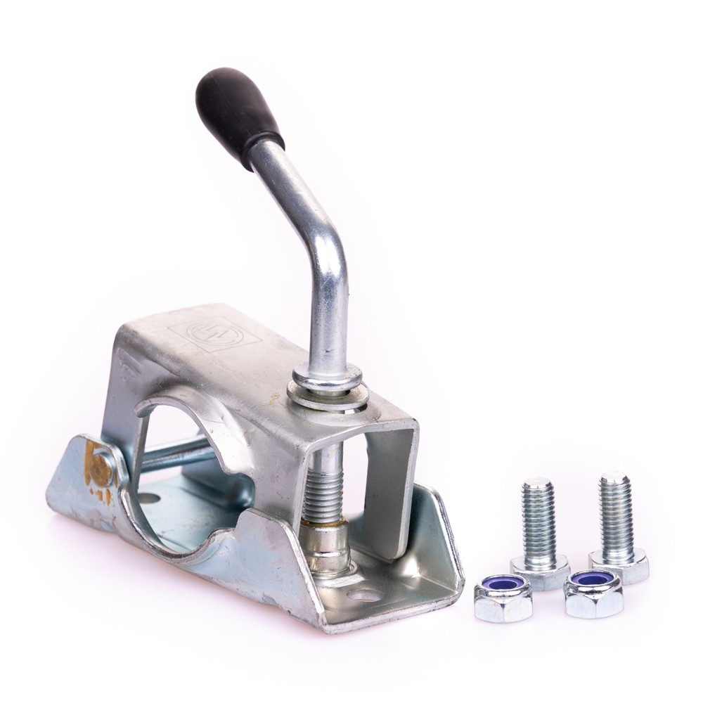 Stützrad auf Stahlfelge mit Klemmschelle