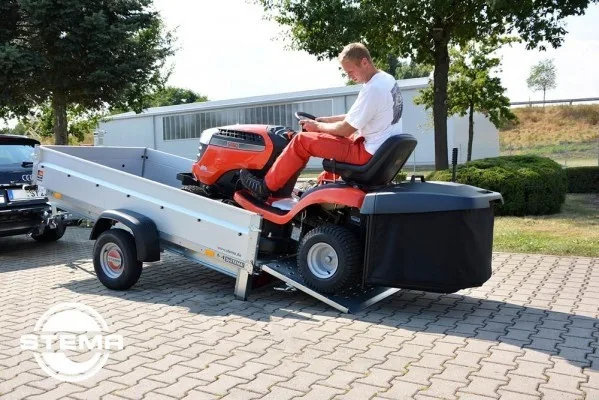 STEMA Multifunktionsanhänger REX 750 kg, ungebremst 210x128 cm, mit Gitterbordwand