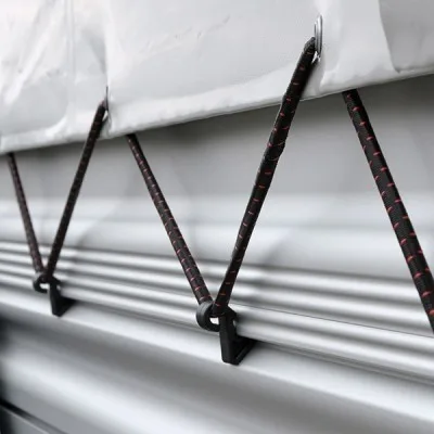 STEMA Kastenanhänger SySTEMA light 1.300 kg, 251x128 cm, mit Plane grau und Spriegel 100 cm hoch ALU-Bordwände