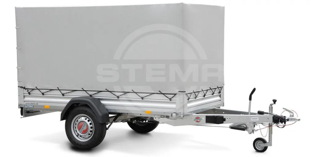 STEMA STL Einachser gebremst ALU_mit Plane