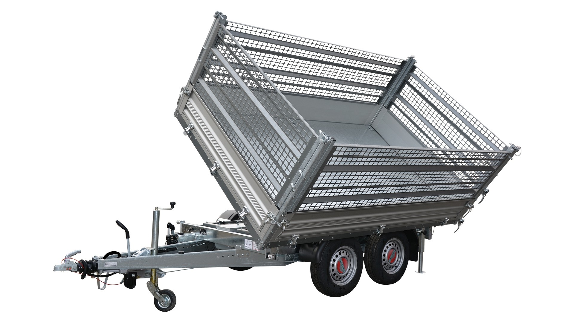 Gitteraufsatz 70 cm hoch für TRIUS 3-Seitenkipper 301 x 183 cm, mit Pendelrückwand