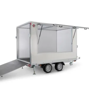 STEMA P-Box Verkaufsklappe offen mit Rampe