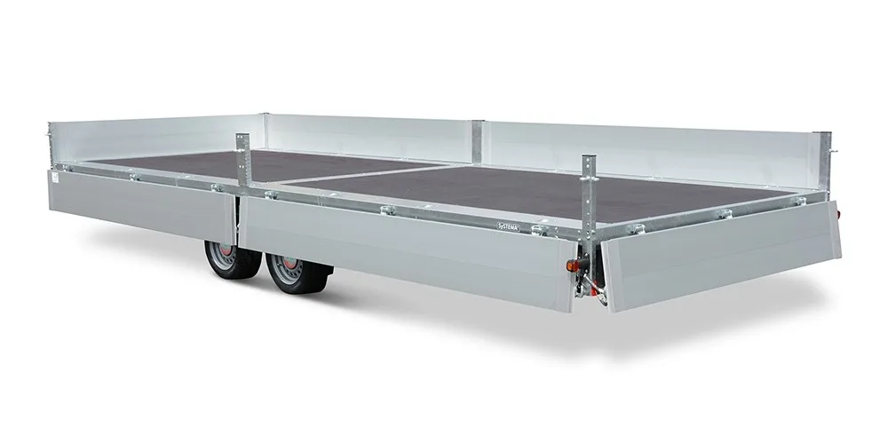 STEMA Kastenanhänger SySTEMA XXL Hochlader 3.500 kg, 510x214 cm, ALU-Bordwände