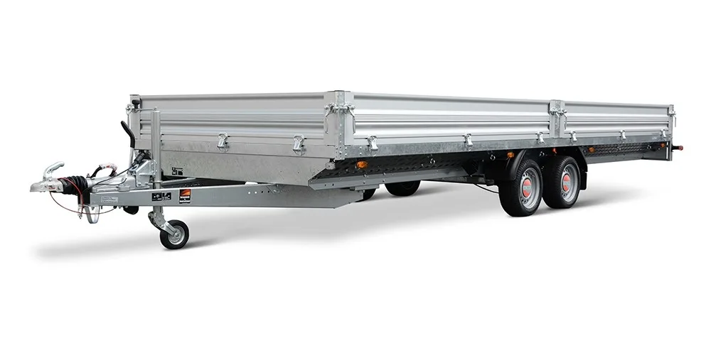 STEMA Kastenanhänger SySTEMA XXL Hochlader 3.500 kg, 610x243 cm, ALU-Bordwände